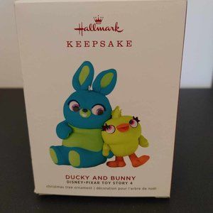 2019 Hallmark Keepsake Ornament Disney Toy Story 4 Ducky & Bunny - NIB